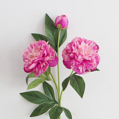 30-Inch Premium European Silk Peony Artificial Flower Bouquet