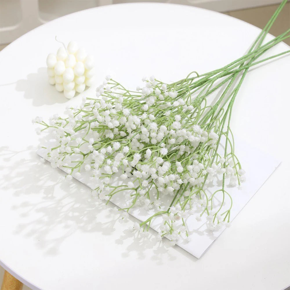 63cm Premium Artificial Gypsophila Bouquet for DIY & Vases
