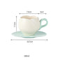 European-Style Tulip Ceramic Milk Tea & Cappuccino Cup Kit