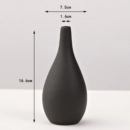 Black Porcelain Vase