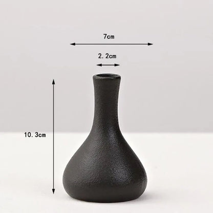 Black Porcelain Vase