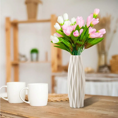 Modern Nordic Plastic Vase – Stylish Flower Arrangement Home Decor