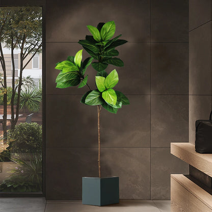 70-130cm Artificial Ficus Tree Plastic Rubber Tree Branch Tropical  Monstera Fake Magnolia Leaves For Home Office Wedding Decor