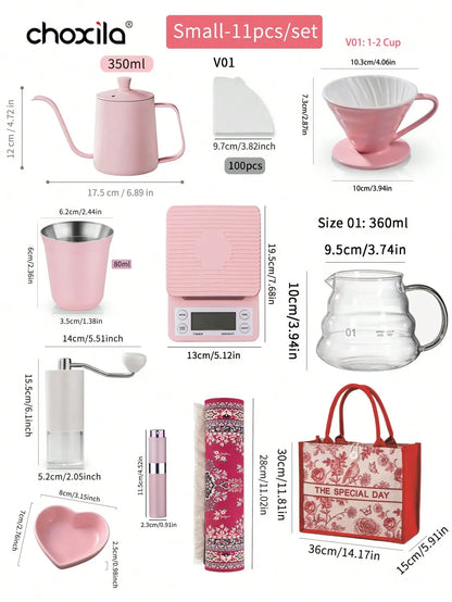 Pink Pour Over Coffee Set