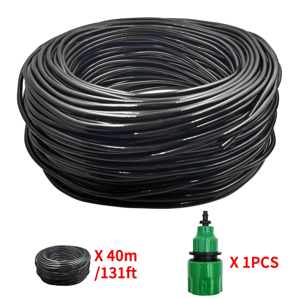 5-50 متر بولي كلوريد الفينيل 4/7 مم خرطوم ري الحدائق DIY مجموعات الري بالتنقيط الأنابيب الدقيقة مع قطارات قابلة للتعديل أداة التثقيب