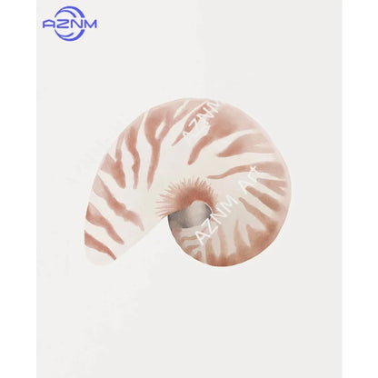Modern Blue Coastal Shells and Starfish Canvas Poster Set