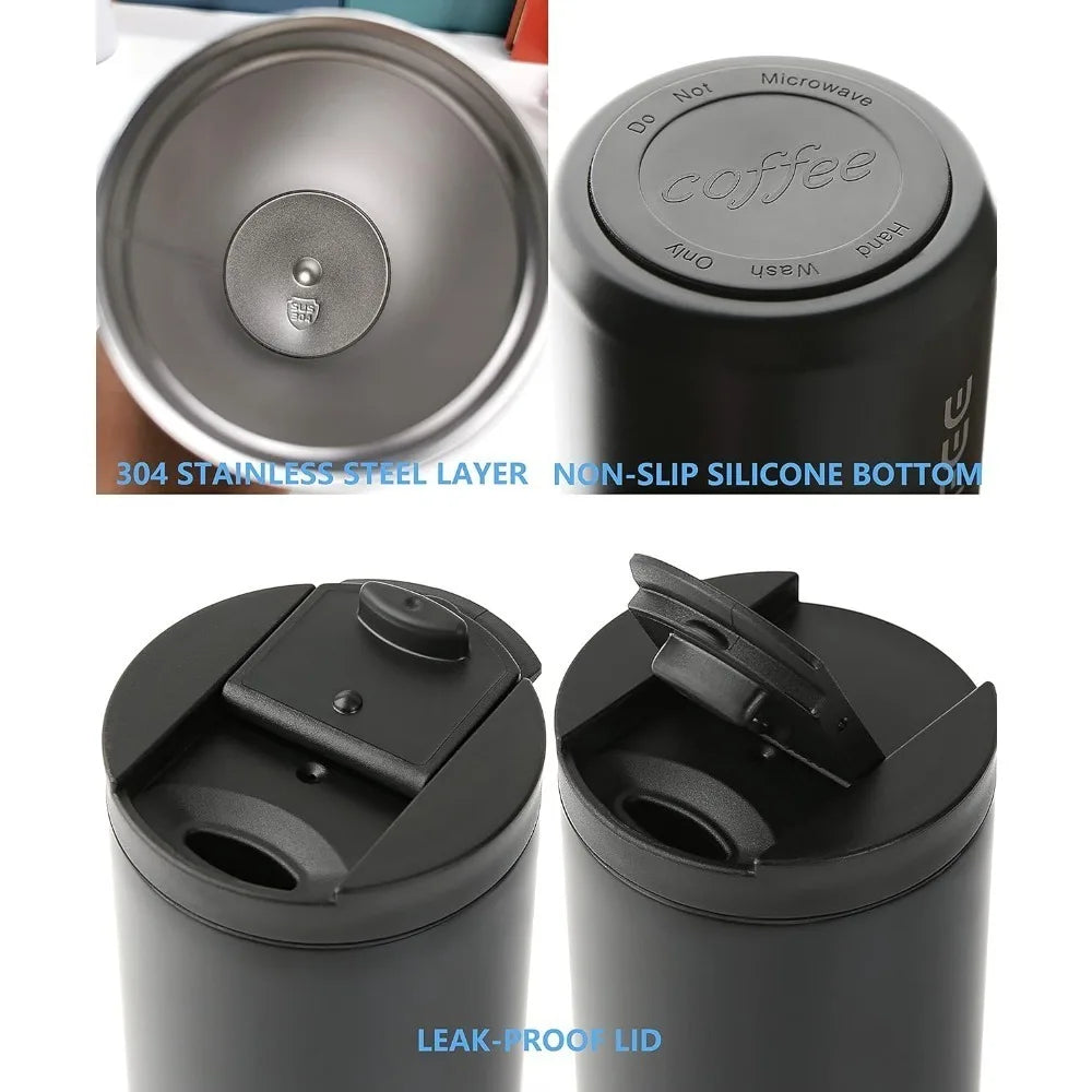400ml Leak-Proof Coffee Mug with Screw Lid