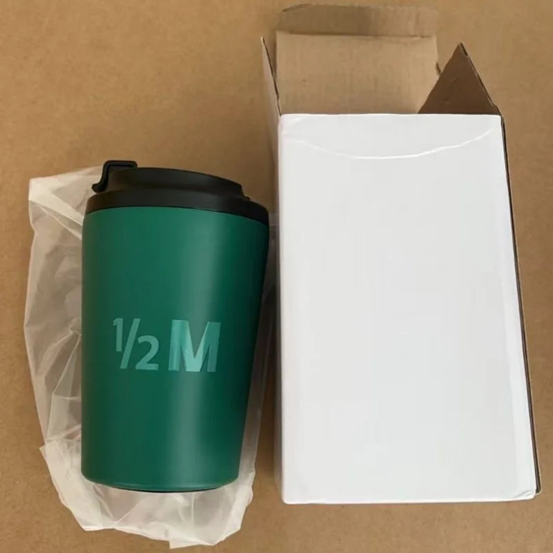 Wholesale Half M Coffee Cup Insulated Cup Stainless Steel Coffee Cup Insulated Water Hot and Cold＆Ice Drink Leak Proof Cup 1/2 M