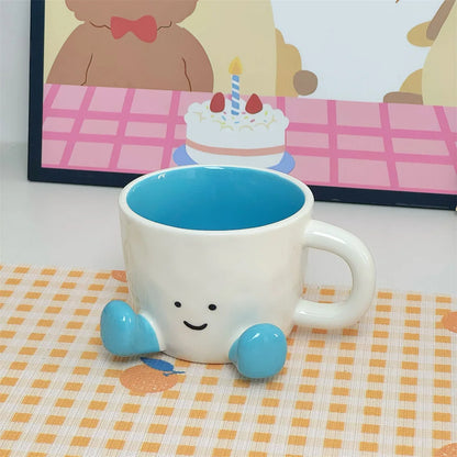 Cute Cartoon Couple Ceramic Mug ☕💕
