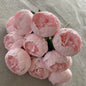 10-Heads Premium Silk Peony Bridal Bouquet with Big Buds