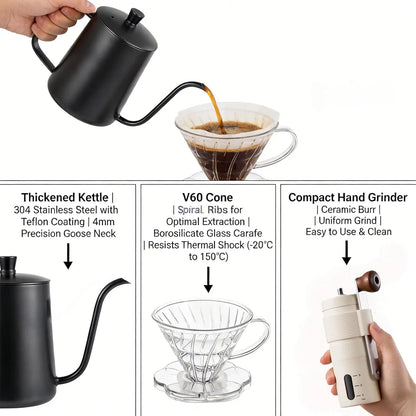 Portable V60 Pour Over Coffee Kit