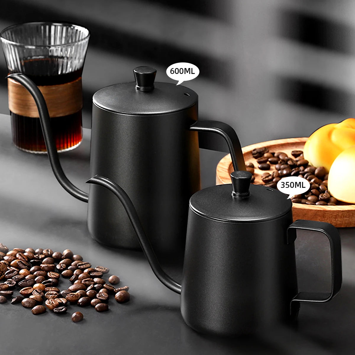 600ml Glass Coffee Pot With Filter Drip Brewing Hot Brewer Coffee Kettle Cloud Shaped Kettle Coffee Brewer Utensils Teapot
