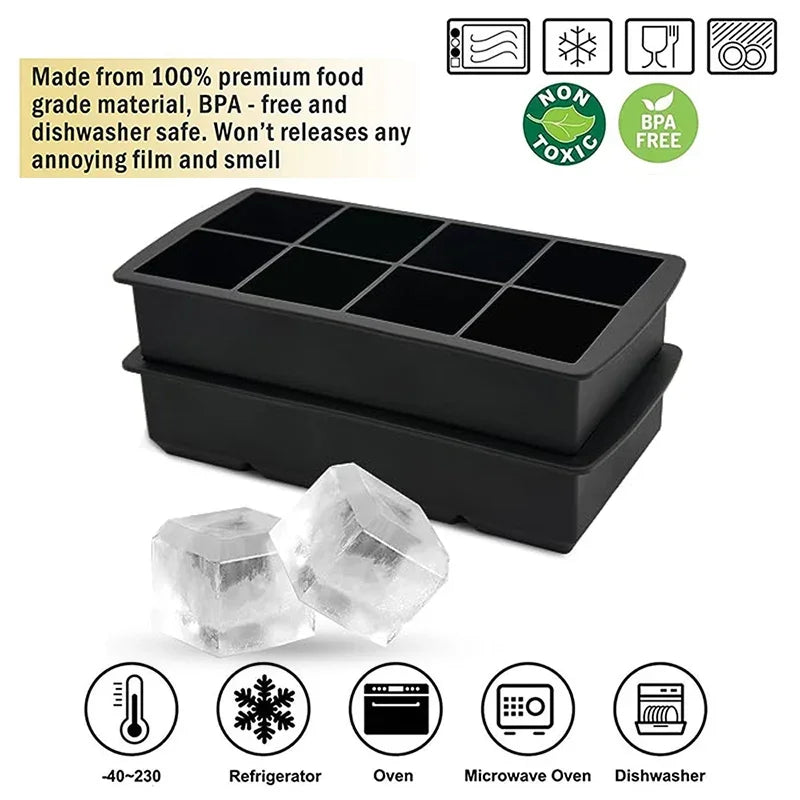 Large Silicone Whiskey Ice Cube Mold