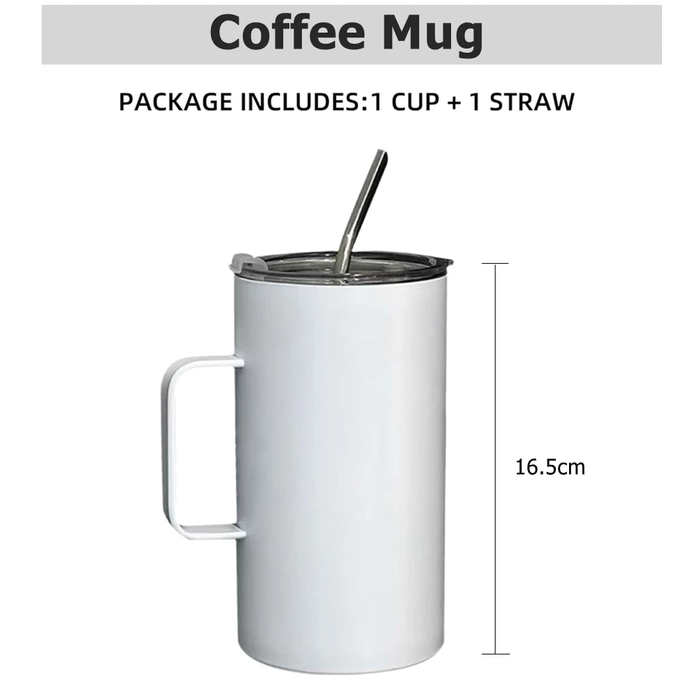600ml Insulated Coffee Mug with Handle