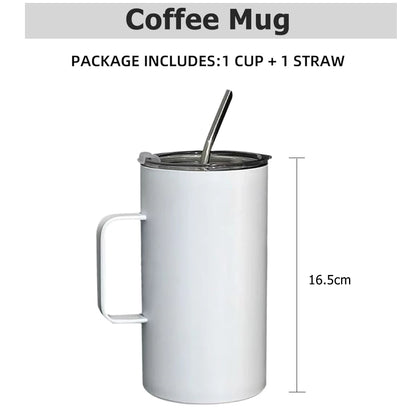 600ml Insulated Coffee Mug with Handle