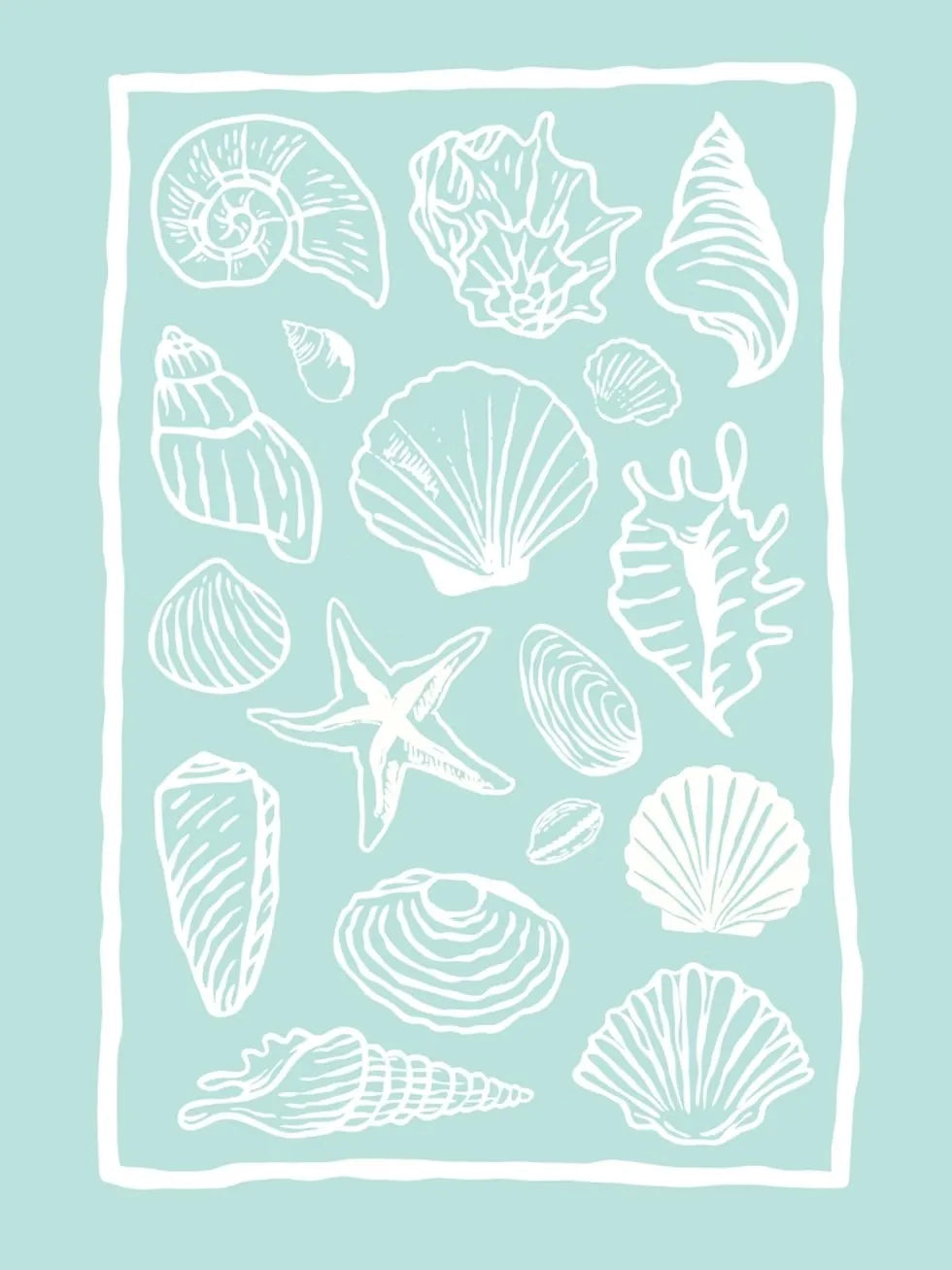 Girly Trendy Beach Scent Coastal Gallery Wall Art Set