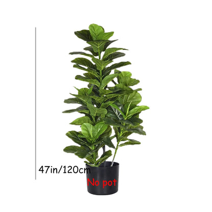 150cm Large Artificial Fiddle Leaf Fig Tree – Realistic Ficus Plant Decor