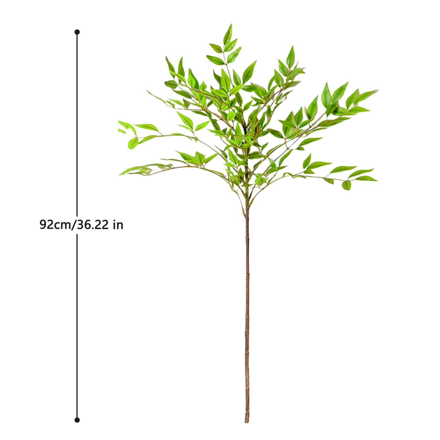 76-140cm (55.1 in)  Artificial Bamboo Tree Branch – Realistic Green Plant Decor