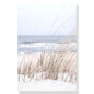 Tropical Beach Ocean Palm Tree & Banana Leaves Canvas Poster