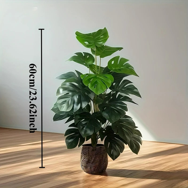 Premium Artificial Monstera Palm Tree for Home & Office Decor