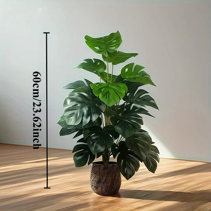 Premium Artificial Monstera Palm Tree for Home & Office Decor