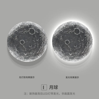 Modern Moon Planet LED Wall Lamp for Bedroom & Home Decor