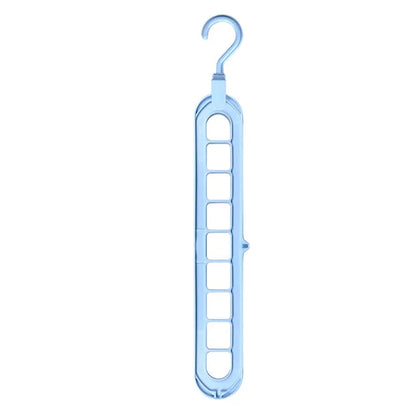 1/2pcs 9 Holes Clothes Coat Hanger Organizer Multi-port Support Drying Racks Plastic Cabinet Storage Rack Hangers for Clothes