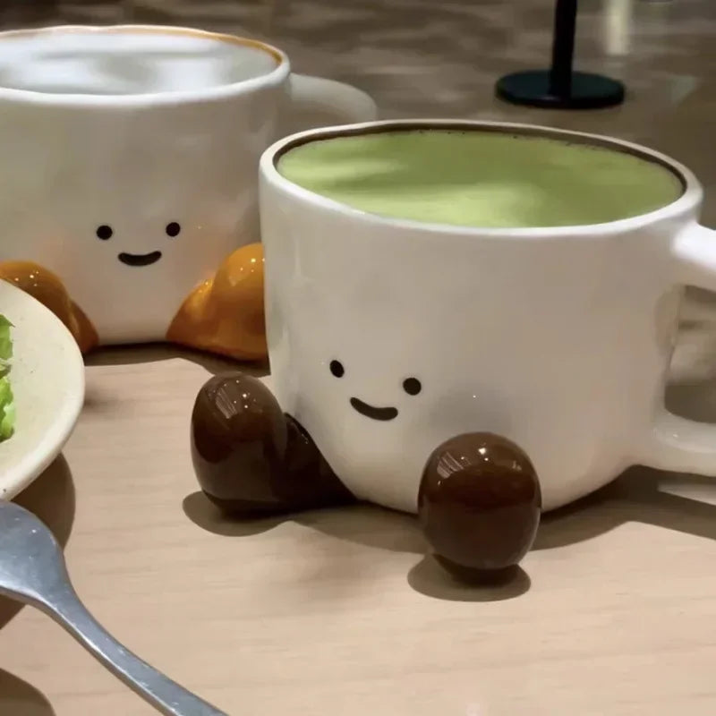 Cute Cartoon Couple Ceramic Mug ☕💕