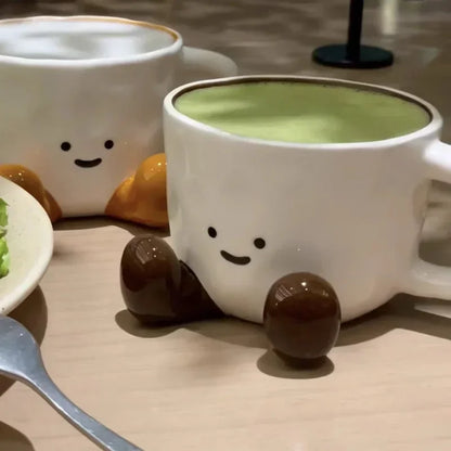 Cute Cartoon Couple Ceramic Mug ☕💕