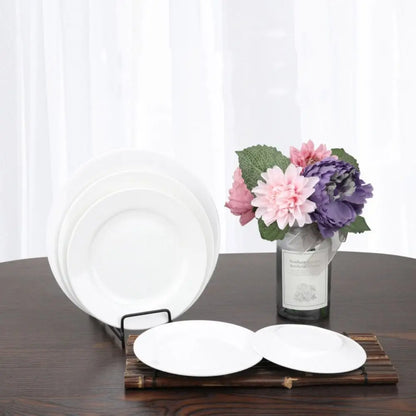 White Melamine Unbreakable Dinner Plate