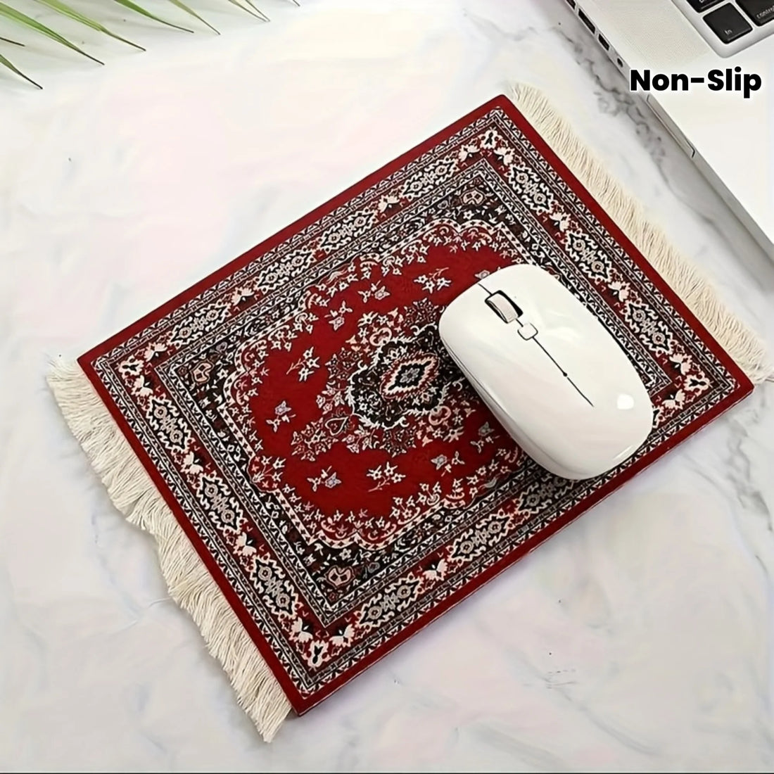 Soft Persian Carpet-Style Mouse Pad - Non-Slip Rectangular Desk Mat,Durable Office &amp;Home Computer Mousepad for Precision Control
