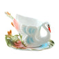Luxurious 220ml Bone China Coffee Cup and Saucer Plate Set