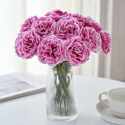 5/10PCS Premium Silk Artificial Carnation Bouquet for Weddings