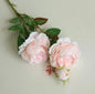 YO CHO 60cm Premium Silk White Pink Peonies Artificial Bouquet