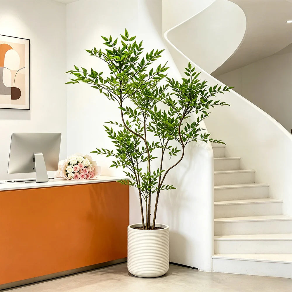 70-140cm Large Artificial Ficus Tree – Realistic Tropical Green Plant Decor