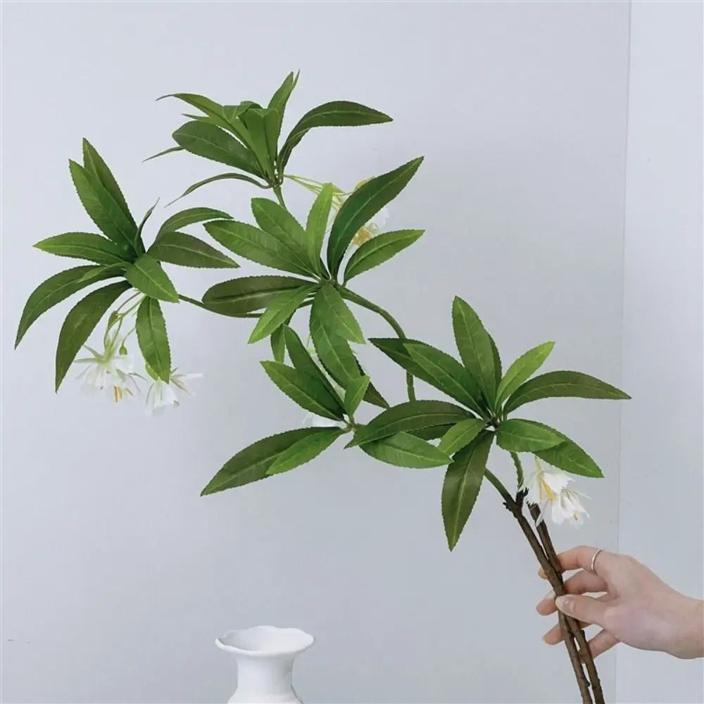 Luxury Artificial Ficus Branch – Realistic Green Faux Plant for Home & Office Décor