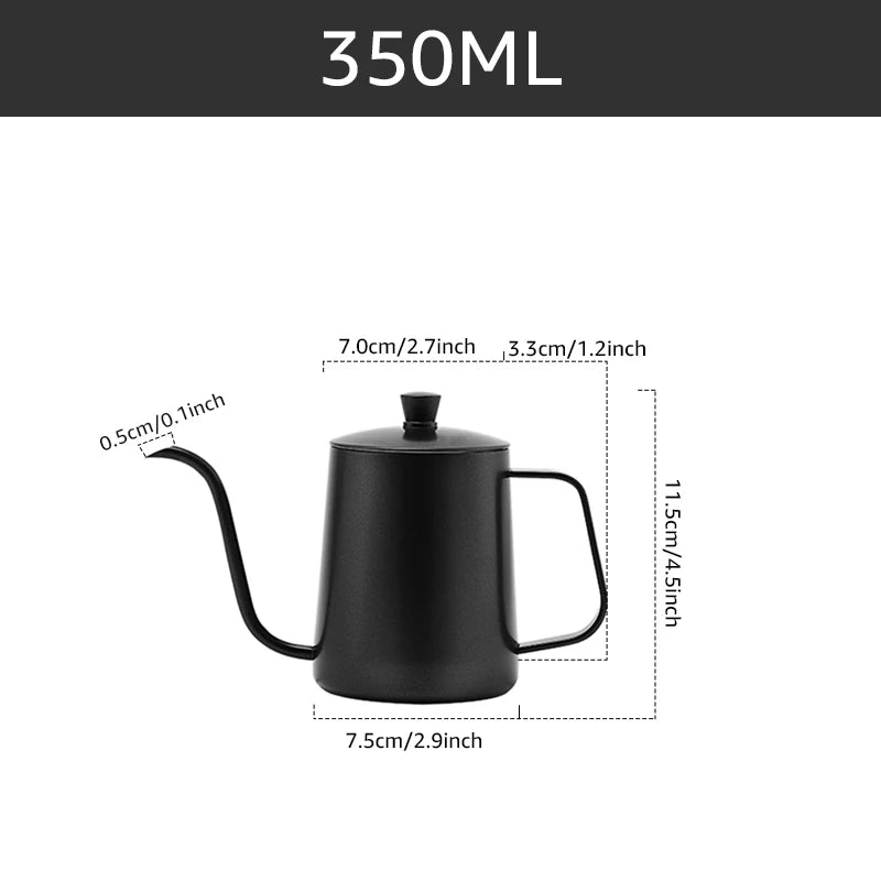 Pour Over Coffee Maker Set Glass Pot With Filter Coffee Dripper Brewer &amp; Stainless Steel Gooseneck Kettle Coffee Filter Manual