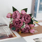 Exquisite Artificial Peony Bouquet for Wedding Bridal Flowers