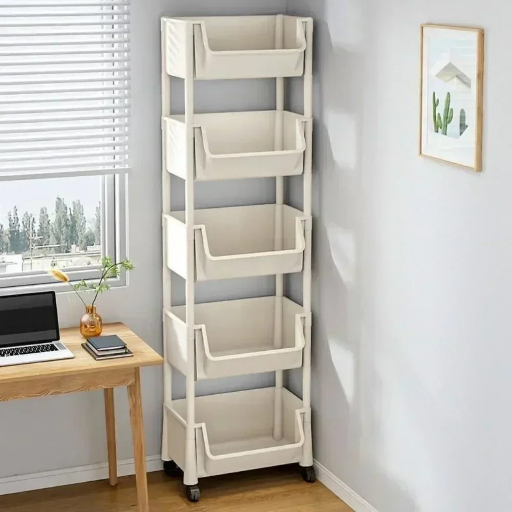 Versatile  Rolling Storage Cart with Wheels Perfect Bathroom Kitchen Office Ideal Groceries Snacks Toys Books Toiletries