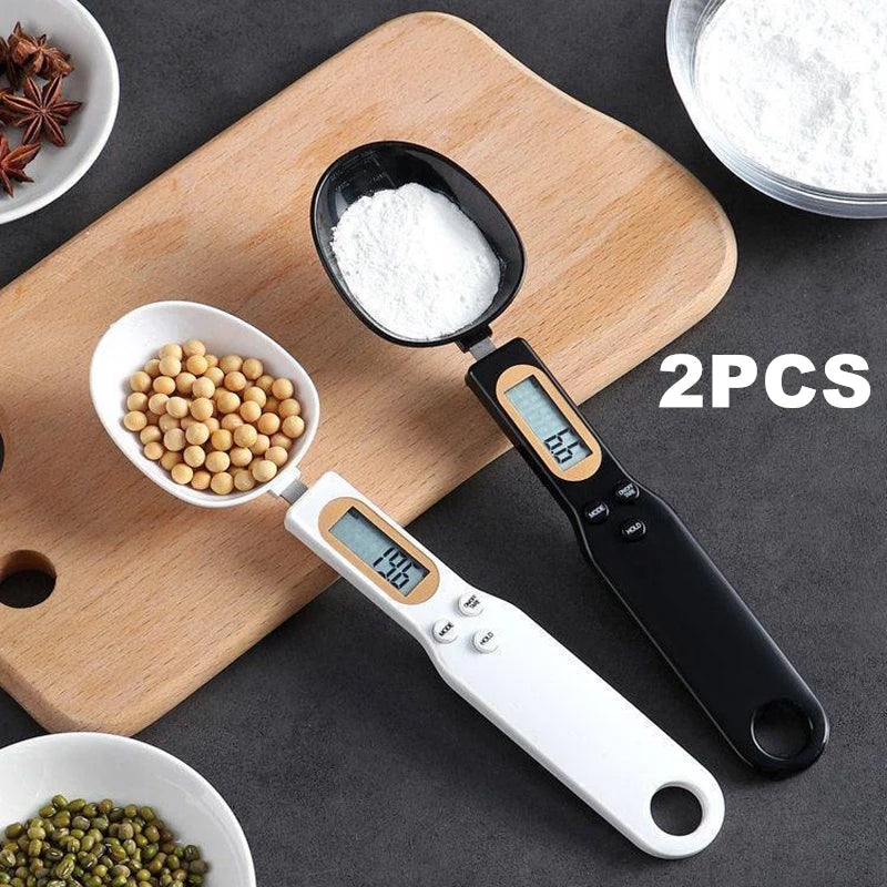 Mini Digital Spoon Scale – 0.1–500g Electronic Kitchen Scale with LCD Display