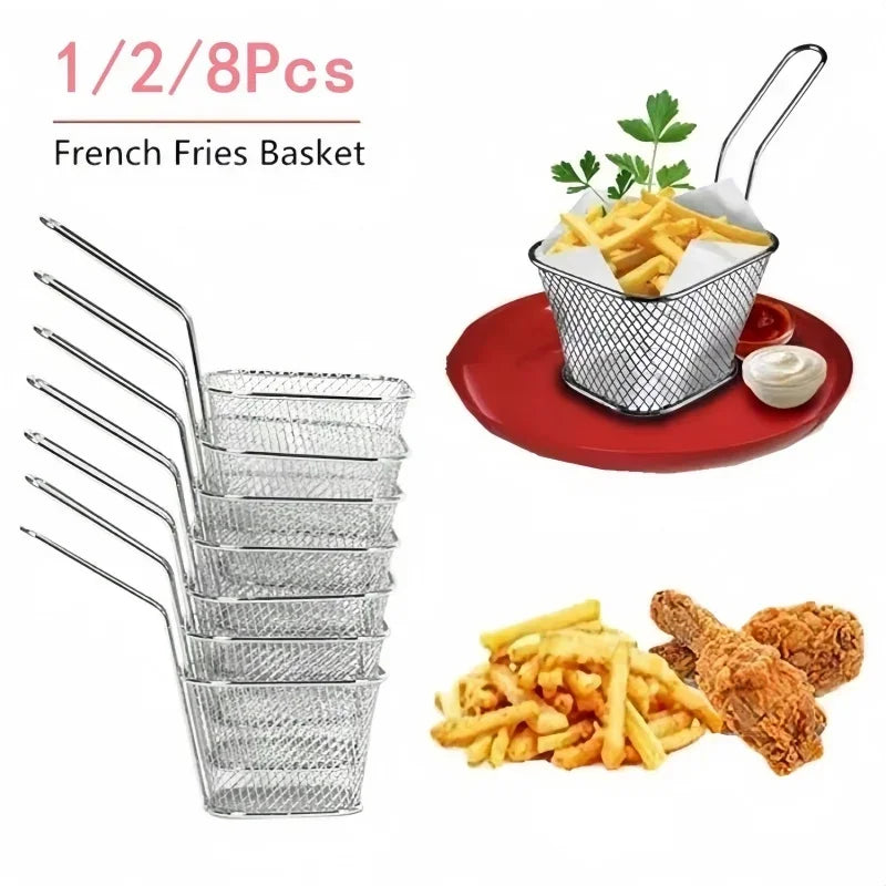 Mesh Frying Basket &amp; Strainer Set