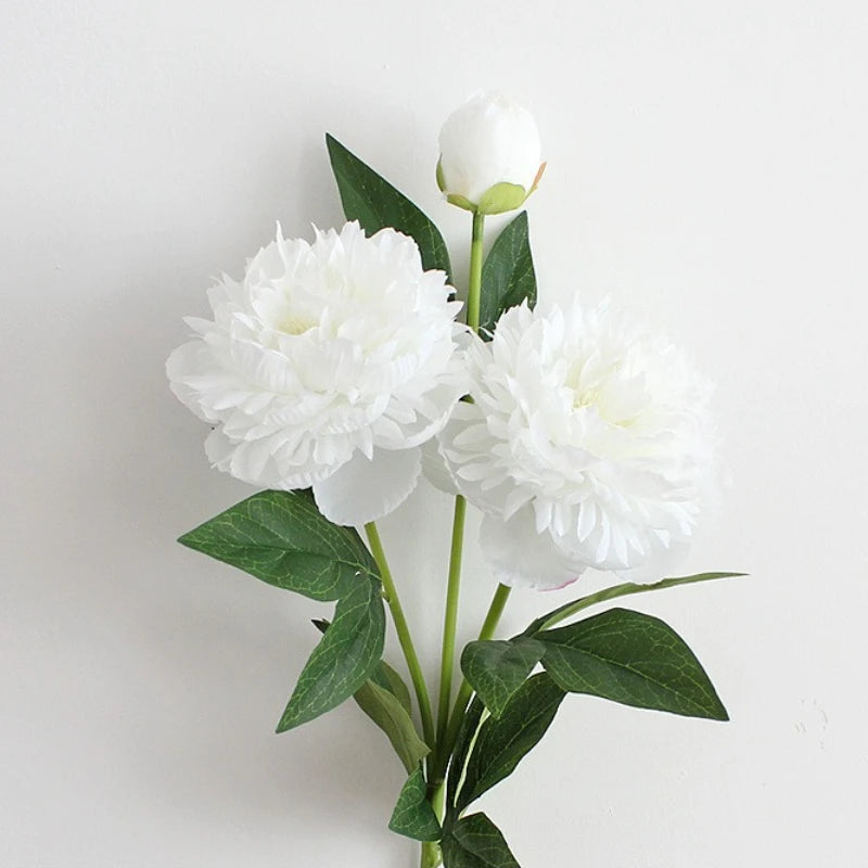 30-Inch Premium European Silk Peony Artificial Flower Bouquet