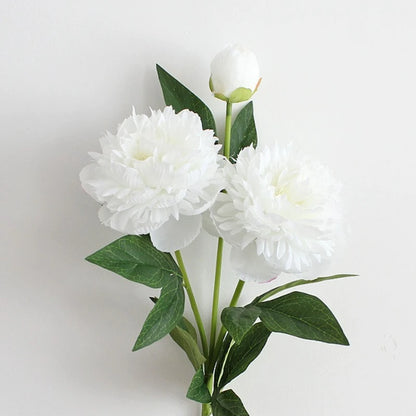30-Inch Premium European Silk Peony Artificial Flower Bouquet