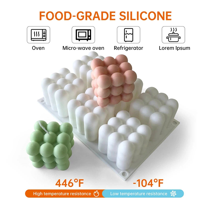 3D Silicone Mousse Cake Mold