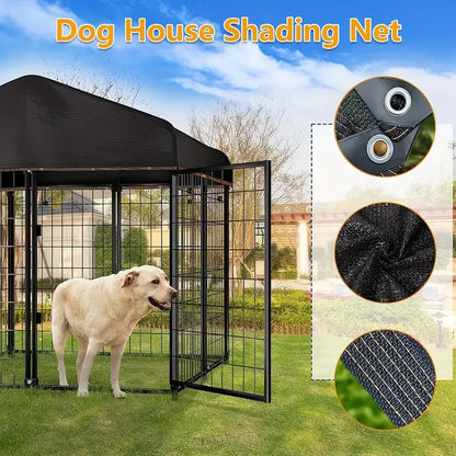 1pc Eaststararp Multi-Shade Net - 90% UV Protection, High-Density Polyethylene, Black Rectangle Sun Shade Sail for Patio, Pergol
