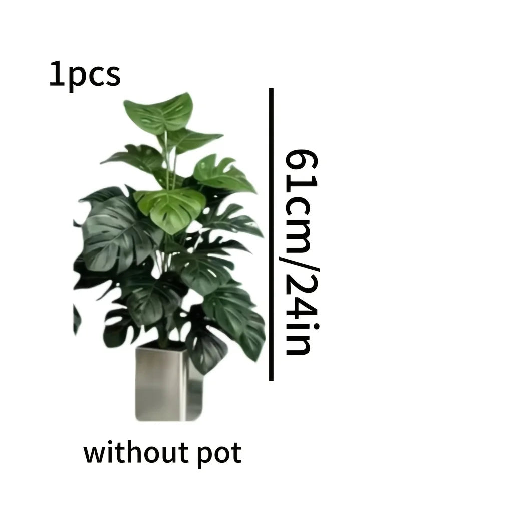 2pc Premium Nordic Artificial Monstera Plant (12/18 Leaves)