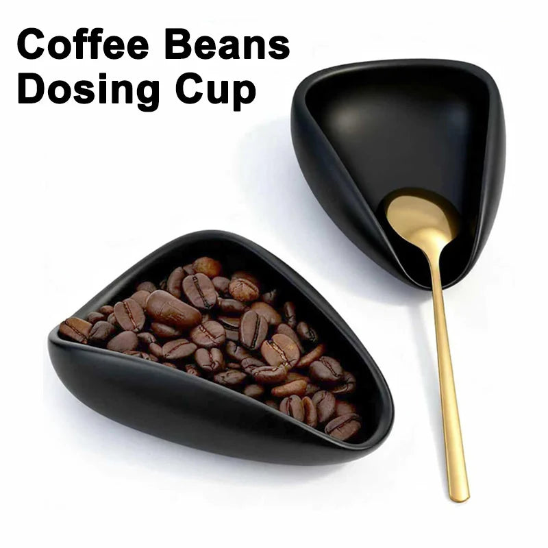 Coffee Beans Dosing Cup Trays Pottery Tea Separator Vessel Ceramic Measure Ware Espresso Bean Scoop Shovel Coffee Accessories ﻿