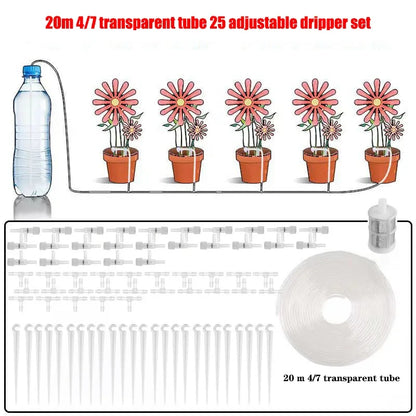 Drip Watering Kit with Regulating valve Potted Plant Irrigation Device Garden 4/7mmHose Watering Saving Micro Dripper Greenhouse