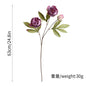 63CM Premium Long-Stem Silk Peony Artificial Flower Bouquet