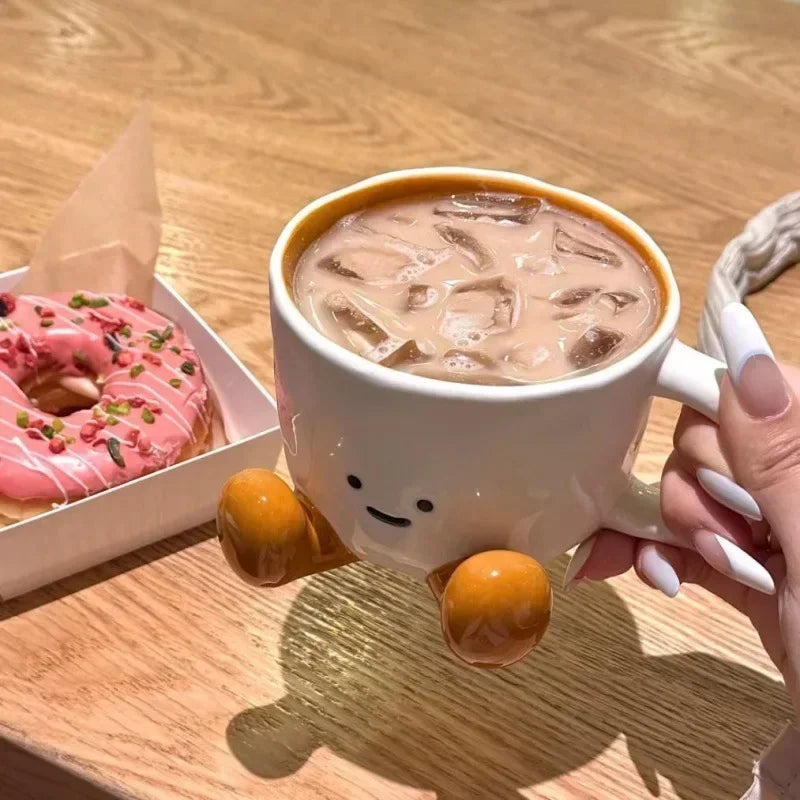 Cute Cartoon Couple Ceramic Mug ☕💕